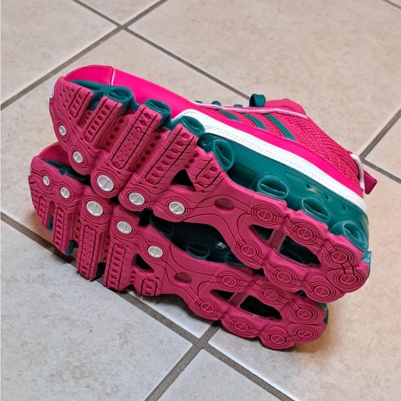 Adidas Originals Microbounce T1 Shoe Size 7.5 Women's Shock Pink Green EF4886 - Picture 12 of 12